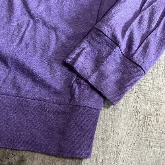 VICTORIA'S SECRET PINK Light Purple Stretchy Long Sleeve Sleep Pajama Shirt Tee - Picture 4 of 5